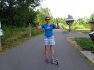 Finished with 43 miles completed, one happy Moon Jogger who looks forward to doing this again.