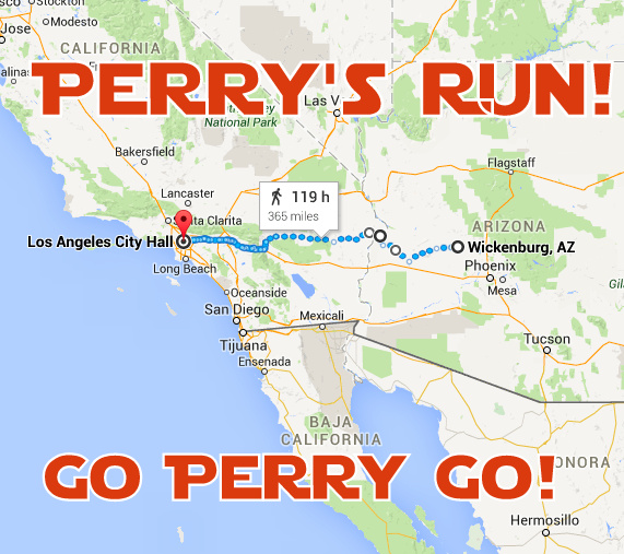 Click on the map for more details on Perry's Route