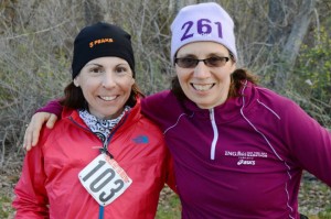 Natalie and Sheila during Natalie’s final lap of 100 miles, Sheila was in hour 18 and soon would miss Natalie’s company.